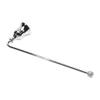 Antique Metal Candle Snuffer Elegant Reusable Candle Wick Extinguisher for Putting Out Flames(Short Handle-Silver) view 2