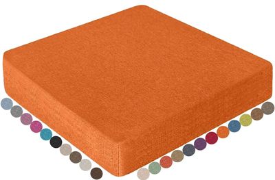 JACOJE Indoor/Outdoor Cushion Seat Square Non-Slip Chair Pads 1/2/3/4cm Thick Chair Cushions with Machine Washable Cover(@19,20x20x4in)