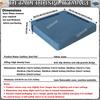 JACOJE Indoor/Outdoor Cushion Seat Square Non-Slip Chair Pads 1/2/3/4cm Thick Chair Cushions with Machine Washable Cover(@19,20x20x4in) view 3
