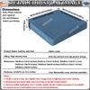 JACOJE Indoor/Outdoor Cushion Seat Square Non-Slip Chair Pads 1/2/3/4cm Thick Chair Cushions with Machine Washable Cover(@19,14x14x1in) view 3