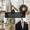 Nicoman Metal Wreath Hanger for Door, Over The Door Hook, Christmas Decoration Holder, 38cm Length (Grey) view 4