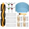 For Deebot N10/N10 PLUS: Main Brush Replacement Parts, Side Brushes, Filter, Mop Cloths, Dust Bags & Cleaning Tool  18-Piece Set view 1