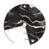 Black Rose Gold Marble Print Christmas Tree Dress Holiday Party Tree Dress Decorated New Year Halloween Tree mat view 3