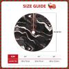 Black Rose Gold Marble Print Christmas Tree Dress Holiday Party Tree Dress Decorated New Year Halloween Tree mat view 4