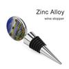 Zinc Alloy Texas Bluebonnets Scenery Wine Stopper Sealing Wine Bottle Stopper Reusable Beverage Preserver Decorations Wine Cork Plug for Party Holiday Wedding Camping Bar view 3