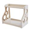 BESPORTBLE Double-layer Kitchenware Storage Rack Beige with Multiple Partitions for Seasoning and Utensils Space-saving Pantry Shelf Organizer Easy to Disassemble and Rearrange view 1