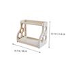 BESPORTBLE Double-layer Kitchenware Storage Rack Beige with Multiple Partitions for Seasoning and Utensils Space-saving Pantry Shelf Organizer Easy to Disassemble and Rearrange view 2
