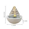 Desktop Fountain Glass Small Fountain Desktop Running Water Landscape Luminous Ornaments Ceramic Decoration for Office, Living Room, or Bedroom view 2