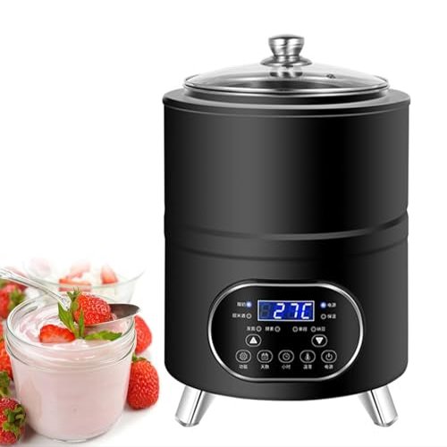 12L Yogurt Maker with LED Display - 360 Constant Temperature Fermentation for Homemade Yogurt, Natto, & Rice Wine - Easy & Efficient Kitchen Appliance