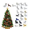 2025 24 Days Crystal Dog Advent Calendar - 2D Acrylic Dog Lovers Countdown Pendant for Home, Car Mirror, Wall, Window, Adults, Kids, Party view 2