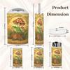 Bathroom Accessory Set 6 Piece Frog Sitting Stump Under Red Mushroom Whimsical Toothbrush Cup Toothbrush Holder Soap Dispenser Soap Dish Trash Can with Lid Toilet Brush Holder Counter Decor view 2