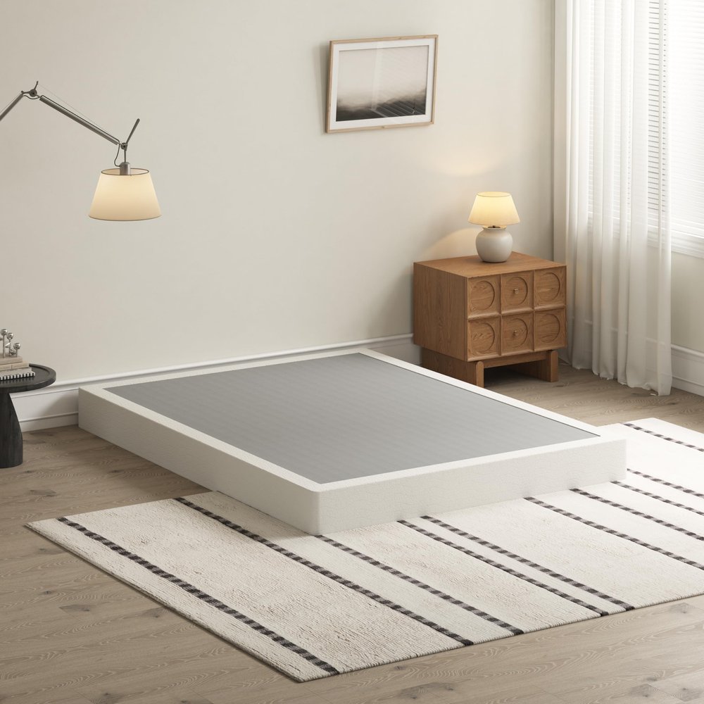 ZASHONT 7 Inch King Size Box Spring Heavy Duty Bed Base with Fabric Cover