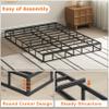 ZASHONT 7 Inch King Size Box Spring Heavy Duty Bed Base with Fabric Cover view 4