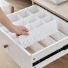 10Pcs Drawer Dividers,Adjustable Divider Drawer, Drawer Organiser System, Drawer Divider for Cupboard,(Pink 38x11cm) view 2