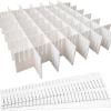 10Pcs Drawer Dividers,Adjustable Divider Drawer, Drawer Organiser System, Drawer Divider for Cupboard,(Pink 38x11cm) view 4
