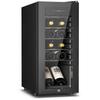 Feelfunn 12 Bottle Wine Cooler Refrigerator, Freestanding Wine Fridge,Black view 1