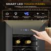 Feelfunn 12 Bottle Wine Cooler Refrigerator, Freestanding Wine Fridge,Black view 4