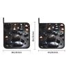Black Mystery Heart Stone Pot Holders Sets.Twopiece Set with Silicone Nonslip mat and Hanging Loop, Suitable for Cooking, Oven use, and Grilling. view 3