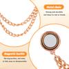 8Pcs Magnetic Clothing Clips with Chain, Multi-Function Magnetic Clothing Clips for Women Clothes Sleeves, Blouses, T Shirt, Pants(Color:Gold+Silver+Black+Rose Gold) view 3