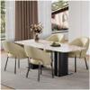 Chairs for Dining Table Set of 4, Upholstered Side Chairs with Comfortable Seat and Sturdy Metal Legs for Living Room Dining Room view 1