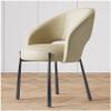 Chairs for Dining Table Set of 4, Upholstered Side Chairs with Comfortable Seat and Sturdy Metal Legs for Living Room Dining Room view 2