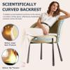 Chairs for Dining Table Set of 4, Upholstered Side Chairs with Comfortable Seat and Sturdy Metal Legs for Living Room Dining Room view 3