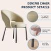 Chairs for Dining Table Set of 4, Upholstered Side Chairs with Comfortable Seat and Sturdy Metal Legs for Living Room Dining Room view 4