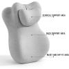 27 Ergonomic Wedge Design, Intimacy Pillow, Memory Foam Contoured Support for Waist and Neck, Ideal for Deep Position Support and Deeper Connection, for All Postures (Light Gray) view 2