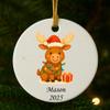 2025 Personalized Animals Christmas Ornament for Kids  Custom Name Cute Forest & Zoo Animal Series  Quality Keepsake (Moose) view 4
