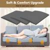 3 Pcs Couch Cushion Support for Sagging Seat, 23.6" x 23.6" Curved High-Density Foam Couches Saver Pads, Sofa Cushion Supporter Boards for Under Cushions Saggy Repair, White view 3