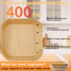 400 Pcs Air Fryer Liners Disposable, 8 Square Unbleached Heavy Duty Air Fryer Paper Liners, Parchment Paper for 5-8 qt Airfryer Basket, Non-Stick & Non-Leak Airfryer Liners for Deep Fryer Accessories view 2