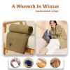 Portable Heated Blanket Shawl Wrap for Women, USB Electric Heating, Rapid Warm Wearable Electric Shawl, Machine Washable(Apricot) view 2