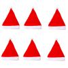arzgul Soft Plush Santa Hats Classical Design Christmas Cap For Adult Kids Indoor Outdoor Holiday Party Gathering Headpiece(Short plush hat adul,6) view 3