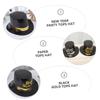 Garneck 4pcs Black and Gold Party Tops Hats for Year Celebration Lightweight and Reusable Holiday Headwear Comfortable Fit for Adults and Creative Festive Accessories view 2