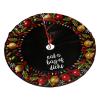 Christmas Tree Skirt Eat A Bag of Dicks Christmas Decorations Soft Red Green Christmas Decor Mat for Xmas Holiday Decorations 48" view 3