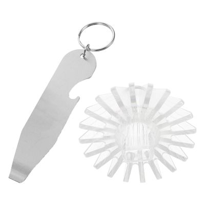 MUELODSIC Hand Drip Coffee Filter Holder with Paperweight Reusable Espresso Filter Retainer for Home Office Travel Convenient Manual Coffee Brewing Tool