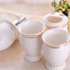 Bathroom Accessory Set Bathroom Soap Dispenser Set 5Pcs Modern Decor Sets Accessories Toothbrush Holder 5 pcs Antique Decor view 2