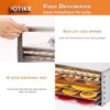 Electric Food Dehydrator Commercial Freeze Dryer with Timer Temperature Control Stainless Steel Fruit Dryer for Jerky Beef Herbs Vegetables Dog Treats view 4