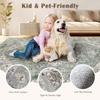 2ft3inx26ft Non Slip Hallway Runner Rug with Rubber Backing Soft Fuzzy Washable Low-Pile Carpet, Non-Shedding Stain Resistant Kitchen Mat for Laundry Living Room view 2