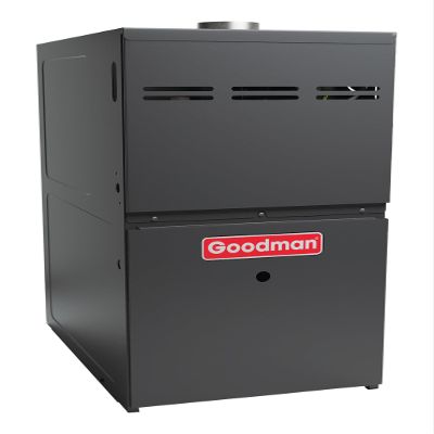 Goodman 60,000 BTU 80% AFUE Single Stage Gas Furnace  Downflow/Horizontal Application | 14" Wide Compact Design | GD9S800603AN with LP Kit| 1200 CFM