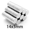 5-100pcs 14x3mm Round Sheet Neodymium Rare Earth Magnetic Micro Super Circle 14 * 3mm Magnets(20pcs) view 2