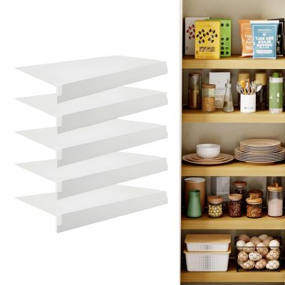 5 Pcs Wire Shelf Covers for Pantry Kitchen Closet Bathroom Office, Moisture-Resistant & Removable, 0.3 Inch Thick PVC Shelf Covers for Wire Shelving