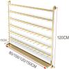 Jewelry Organizer Wall Mounted, Earring Holder with Hooks, Metal Display Rack for Necklaces, Keyring Shelf Storage Stand for Retail Use view 2