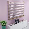 Jewelry Organizer Wall Mounted, Earring Holder with Hooks, Metal Display Rack for Necklaces, Keyring Shelf Storage Stand for Retail Use view 3