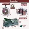 VENO 7 Pack Christmas Decoration Storage Bundle (2 Pack Wrap-Around Handles Bag + 4 Pack Wreath Storage Bag + 1 Pack 7.5 ft Tree Storage Bags) view 2