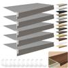 5 Pack Wire Shelf Covers, Wire Rack Covers for Pantry Durable PVC Shelf Shelving 0.31in Thick, Moisture-Resistant Shelves Cover for Store Pantry Kitchen Removable Closet, #032, 17x9x2 in view 1