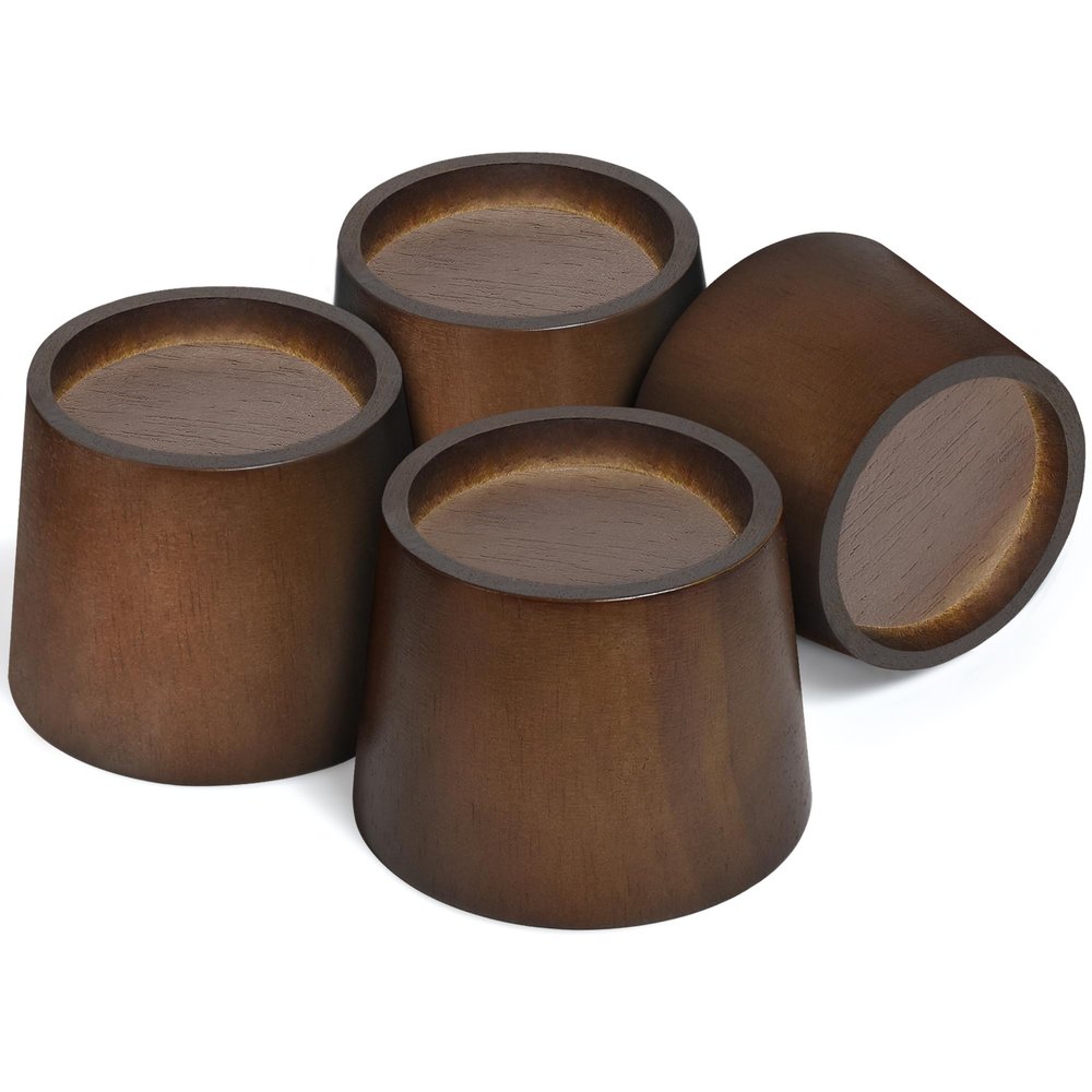 Sopicoz Wood Bed Risers (2 inch Round 4pcs)