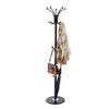 Freestanding Coat Rack with 14 Hooks and Marble Base, Carbon Steel Hall Tree with Umbrella Holder, Space-Saving Entryway Clothes Stand, Stable Anti-Tip Design, Modern Home Organizer in Black view 2