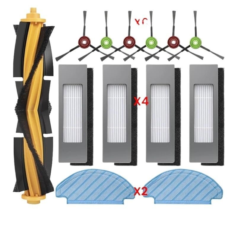 ABKJ Replacement Parts KitsCompatible with ECOVACS Deebot Ozmo T8/T8+/T8 Aivi/T8 AIVI+/T8 MAX/T9+/T5/N8+/N8+ Plus/N8 Pro/N8 Pro+, Vacuum Cleaner Accessory Set