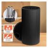 8. Inch Kitchen Knife Holder StandCompatible For Chef Ceramic Inserted Plastic Bucket Storage Tools(Black B) view 2